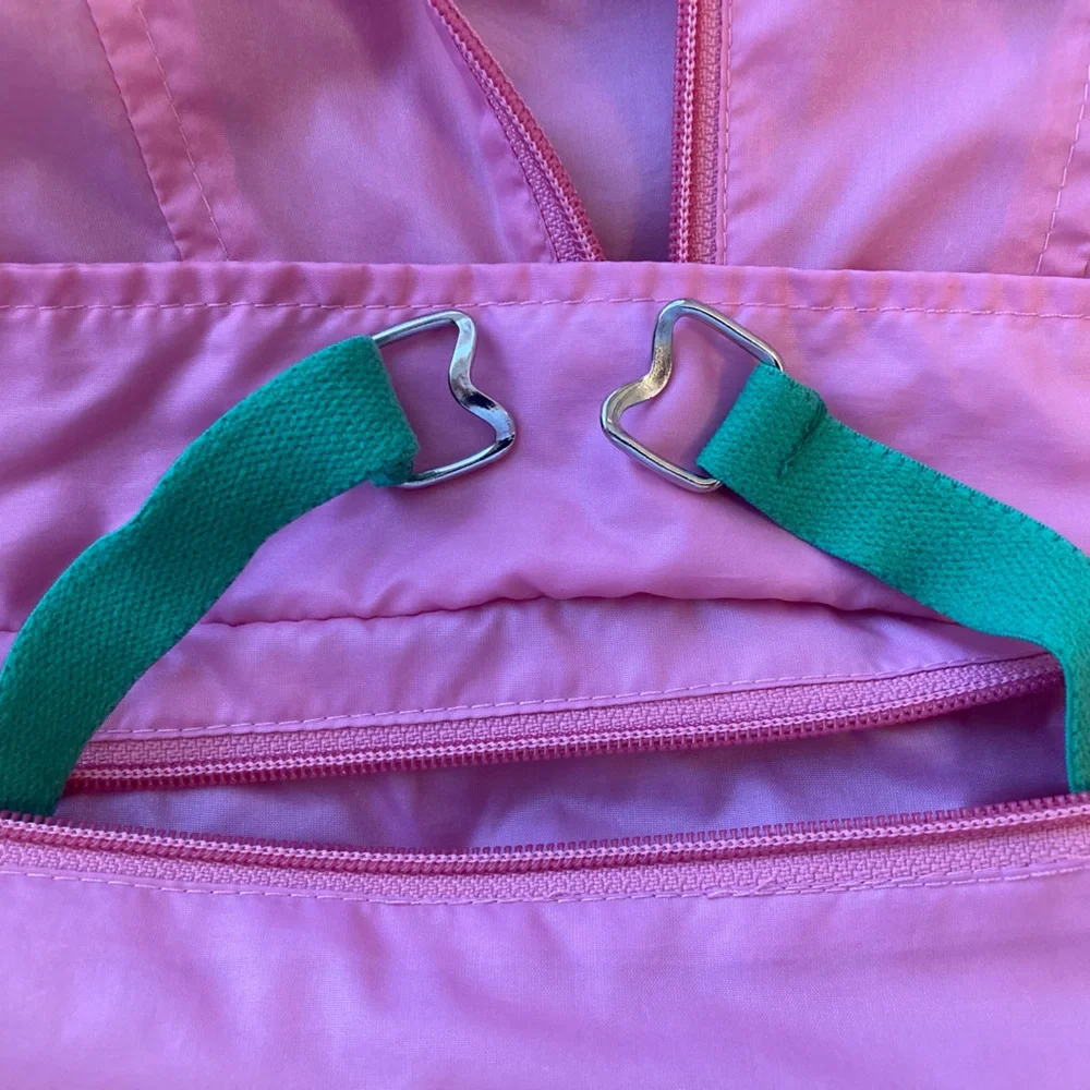 Vintage Izod Lacoste Pullover Windbreaker Barbie Pink - Picture 8 of 11